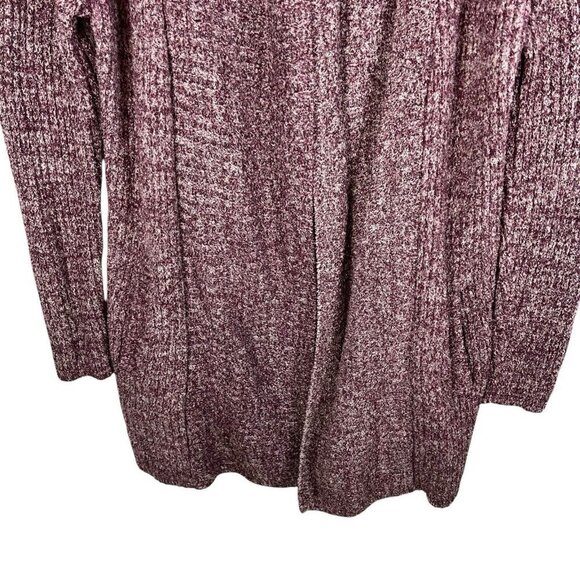 Barefoot Dreams Cozychic Lite Montecito Cardi Cardigan Wrap Heathered‎ Plum Sz M - Picture 2 of 12